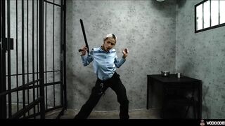 Voodoo magic makes Veronica Leal baton-fuck her own ass hard